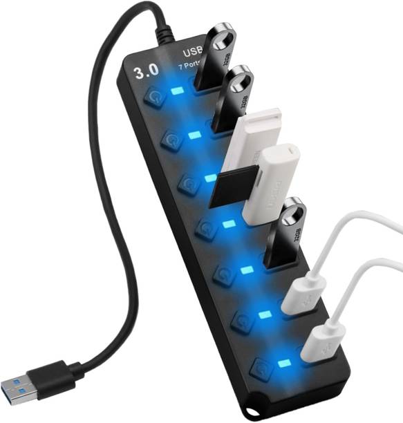 YESMALL Multi USB Splitter 7 Port USB 3.0 Hub Fast Data Transfe USBHUB-7P-31 USB Hub