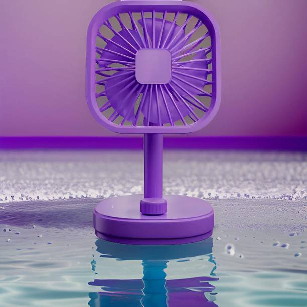 Clairbell Mini Ac Cooler Rechargeable Flow Fan Portable (USB Fan) With LED Light_XVX378 Flow_Fan_4FVE378 USB Fan