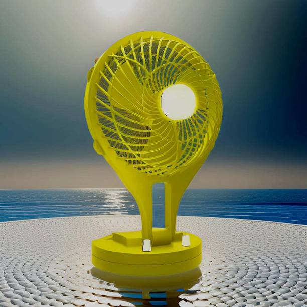 Clairbell Mini Ac Cooler Rechargeable Wave Fan Portable (USB Fan) With LED Light_EMW111 Trendy Rechargeable Fan Light Weight Mini Fan_GY111 USB Fan