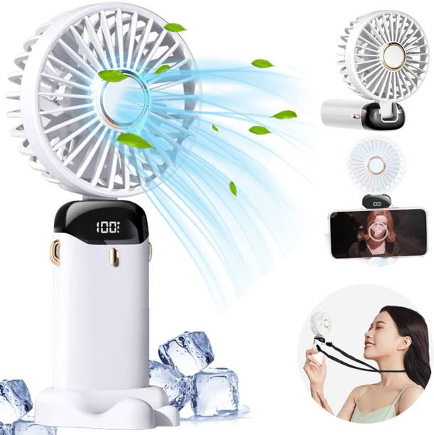 CITRODA Personal Foldable Portable Desk Table Cooling Fan Rechargeable Mini USB Fan Portable Rechargeable Desk ,Camping Traveling ,Office Outdoor Rechargeable Fan