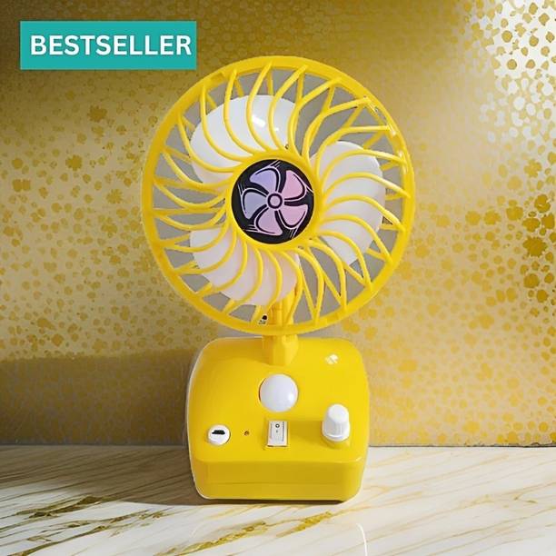 YAROH Cool Fan ( Rechargeable Table Fan) (Mini Fan) for Home, office AQ524 Cool Fan (AC Cooler) (Rechargeable USB Fan) high speedAQ524 USB Fan