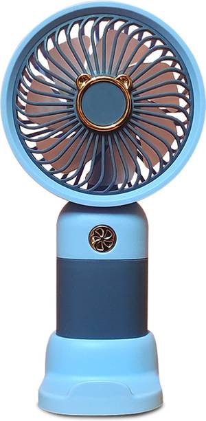 Symbelle USB Rechargeable Hand Fan with Mobile Holder | 3-Speed Settings | DD5630_Usb_Fan | USB Fan, Rechargeable Fan