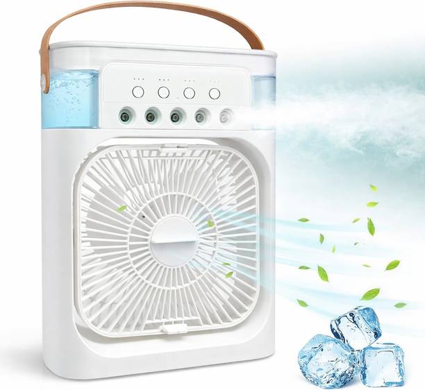 ALLWISH Mini Air Cooler Fan with Water Spray | Portable USB Cooling Fan for Room, Desk & Outdoor USB Air Cooler