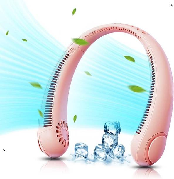 Woomzy Mini Hand Free Portable Neckband Fan USB Rechargeable Lazy Neck Hanging Fan Fan Mini Hand Free Portable Neckband Fan USB Rechargeable Lazy Neck Hanging USB Fan