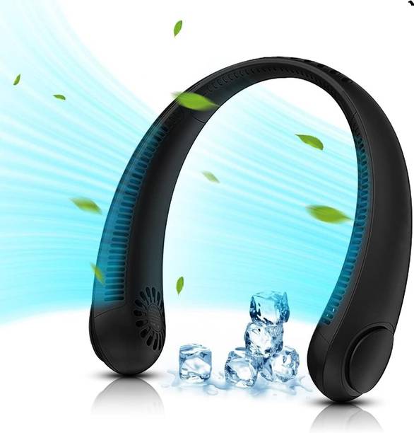 Jemru Personal Mini USB Bladeless Neck Fan 20Hrs Play 9000mah Handfree Neck Fan Outdoors And Indoor Activities Rechargeable Fan 360 Rotation Nack Fan USB Fan