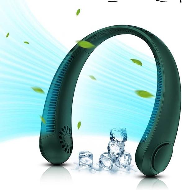 Woomzy Mini Hand Free Portable Neckband Fan USB Rechargeable Lazy Neck Hanging Fan Fan Mini Hand Free Portable Neckband Fan USB Rechargeable Lazy Neck Hanging USB Fan