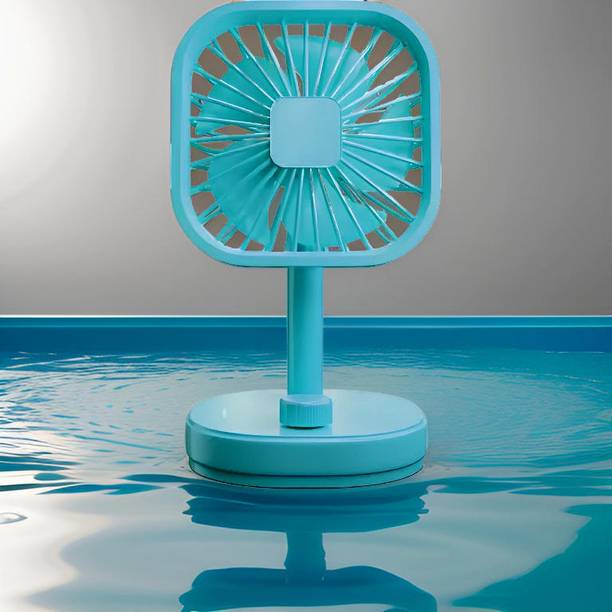 GUGGU Mini Ac Cooler Rechargeable Flow Fan Portable (USB Fan) With LED Light_SAQ227 Flow_Fan_SAQ227 USB Fan