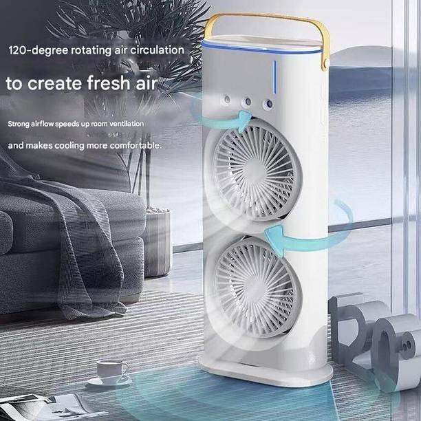 DAKSHWAYF Double Ended Spray Fan Desk Fan with Mist SPSP-61 Double Ended Fan SPSP-61 USB Fan