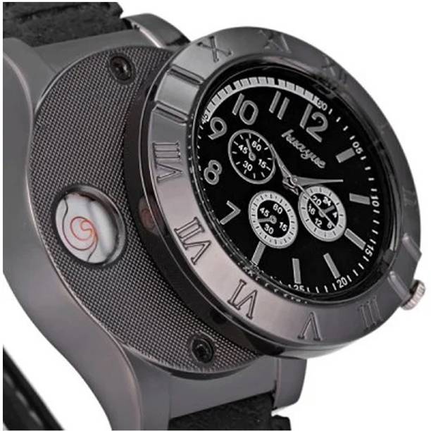 ASTOUND Electronic Lighter Quartz Watch USB Rechargeable Windproof WWL-12 Cigarette Lighter