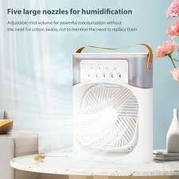 Radhe Air Conditioners Small AC Quiet Personal Air Cooler Powered Mini AIR_22 Neck Fan Bladeless Usb Cooler 118 USB Fan