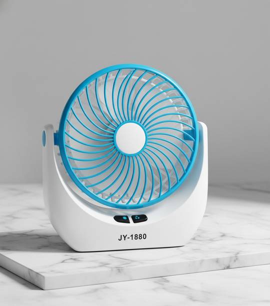 Zynora Mart Rechargeable Mini Fan with LED Light JY1880-LED-FAN USB Charger, USB Fan, USB Air Cooler
