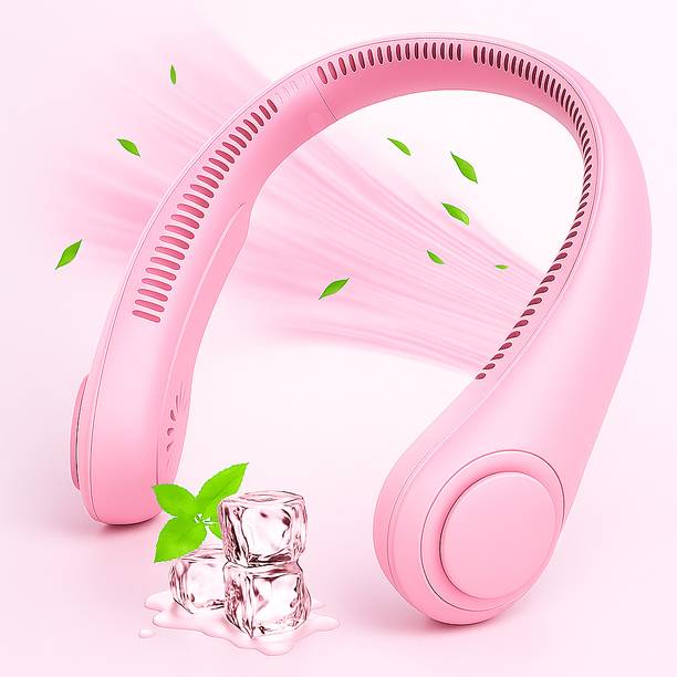 Svs team Bladeless Wearable Neck Fan, 3-Speed Personal Air Cooler, NF-01-BLK USB Air Freshener, USB Air Cooler, USB Fan