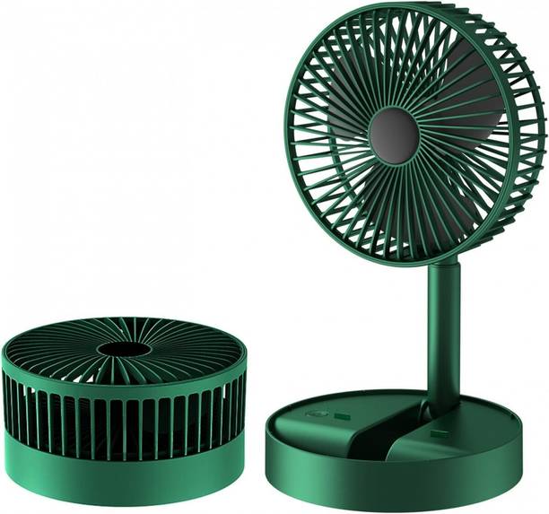 Sturdy TELESCOPIC PORTABLE FOLDING FAN (GREEN FAN) TELESCOPIC PORTABLE FOLDING FAN (GREEN FAN) USB Fan