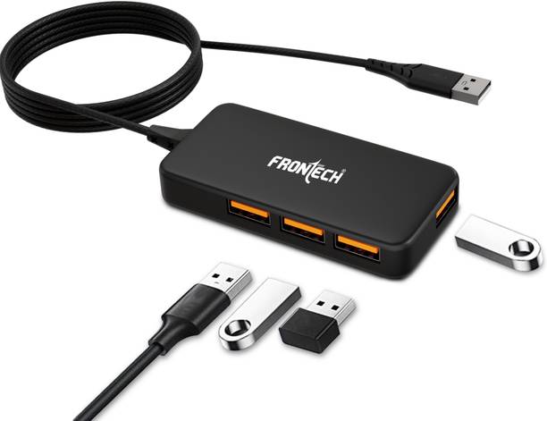 Frontech 4-in-1 USB 2.0 Hub - 4 Port, 480Mbps Super Fast Transmission, 1.5m Cable (NC-0062) USB Hub