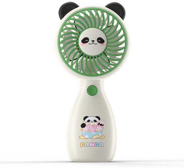 UNZAG CutePanda Design Mini Portable Rechargeable Handheld Personal Short-Handle Small CutePanda Design Mini Portable Rechargeable Handheld Personal Short-Handle Small USB Fan, Rechargeable Fan