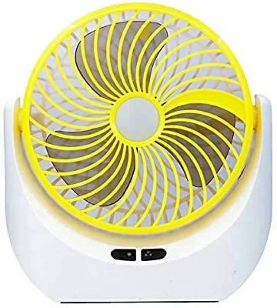 HRTS High-Speed 4000mAh Rechargeable Table Fan with LED Light, Portable Fan, USB Fan, portable USB table fan TT_222 USB Fan