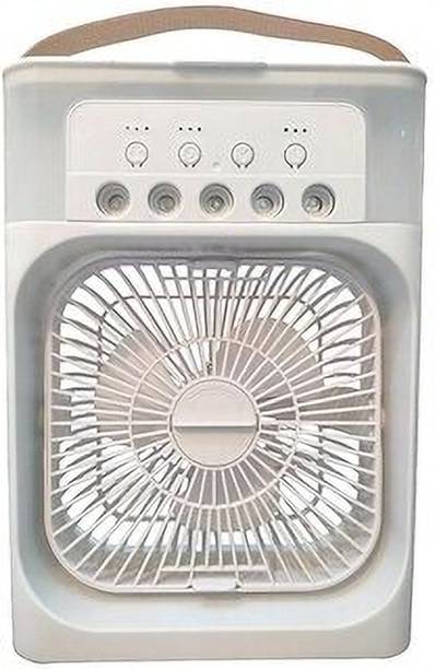 Infinite Variety Premium Quality Portable Spray 3-Speed Mist & LED Lights | Pack of 1 | Air Cooler Fan - Type C USB Air Cooler