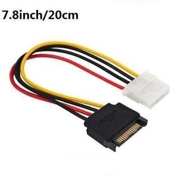 VOOCME Sata Power Cable/Molex,4 Pin IDE Molex Male to 15 Pin Serial SATA SATA, Hard Drive, SATA CD-ROM, DVD-ROM, DVD-R/W, CD-R/W, Power Cable USB Cable