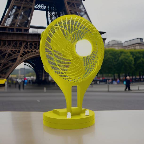 YAROH Mini Ac Cooler Rechargeable Wave Fan Portable (USB Fan) With LED Light_ZDG344 Trendy Rechargeable Fan Light Weight Mini Fan_DA344 USB Fan