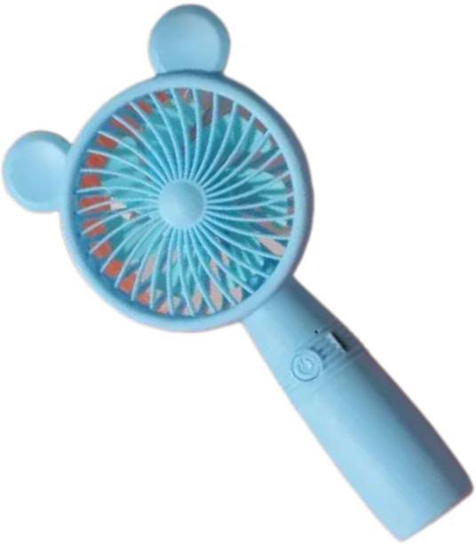 MZ M3 (PORTABLE RECHARGEABLE USB FAN) 3 Speed Mode High Speed with 1200mAh Battery M3 Mobile Stand USB Fan