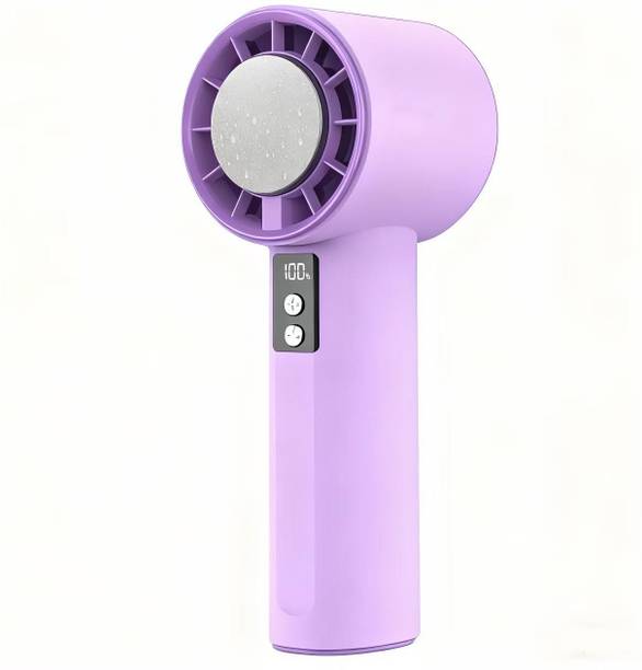 TechPride USB Ice Touch Fan | Portable Pocket Cooling Fan with 2600mAh Battery | Handheld & Desk Fan for Travel, Home, Office, Indoor & Outdoor Use USB Fan