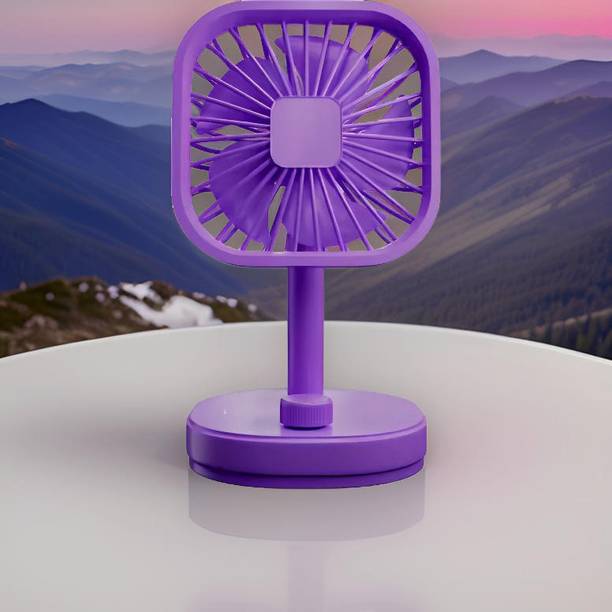 GUGGU Mini Ac Cooler Rechargeable Flow Fan Portable (USB Fan) With LED Light_EMV395 Flow_Fan_EMV395 USB Fan