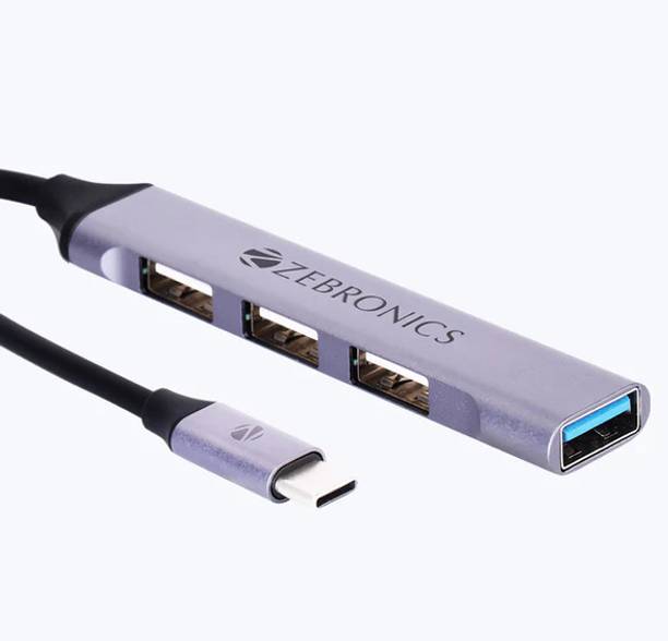 ZEBRONICS 4 in 1 USB Type C Multiport Adapter ZEB TA200U USB Hub