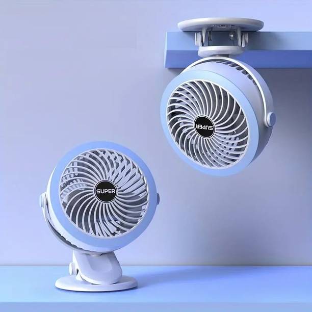 Keekos Table Fan You Can Also use Directly Fan Power Bank[ DC] Desk Fan 4000mAh USB with 1 Year Warranty 3 mm Table Fan