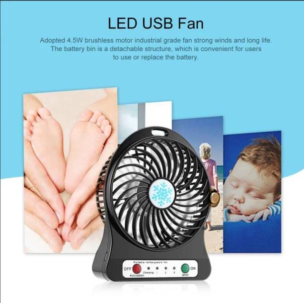 Bypass SMALL RECHARGEABLE PORTABLE FAN SMALL PORTABLE RECHARGEABLE BLACK FAN BF8333 Rechargeable Fan