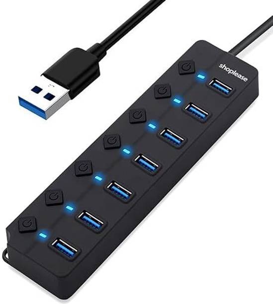 Jiyancreation 7 Port Usb Hub USB Hub 7 Port, 1 USB 3.0 ...