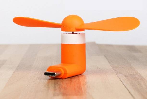 JANGI Type-C Personal USB Mini Fan 110TX for Android Cell Phones USB mini Fan Type-C portable mini fan 110TX usb OTG adaptor gadget for all mobiles USB Fan