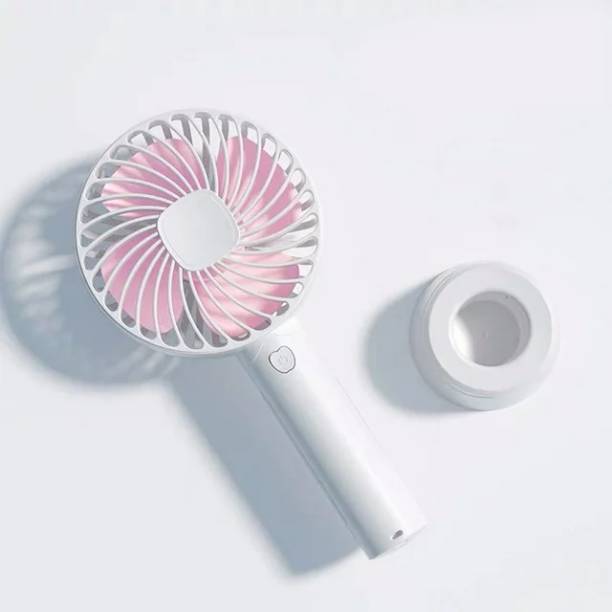 JAIN ELECTRONICS Speed Mini Portable USB Air Cooler Table Fan Electric Battery High Wind Breeze Travel Summer Rechargeable Outdoor Fan Cooler Home Office Car kitchen Desk Cold USB Fan