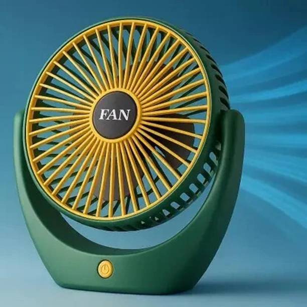 Tazomi Mini USB Charging Desktop Fan Multi-Angle Air Delivery Three Speeds Quiet Table Mini Portable Battery Operated USB Fan