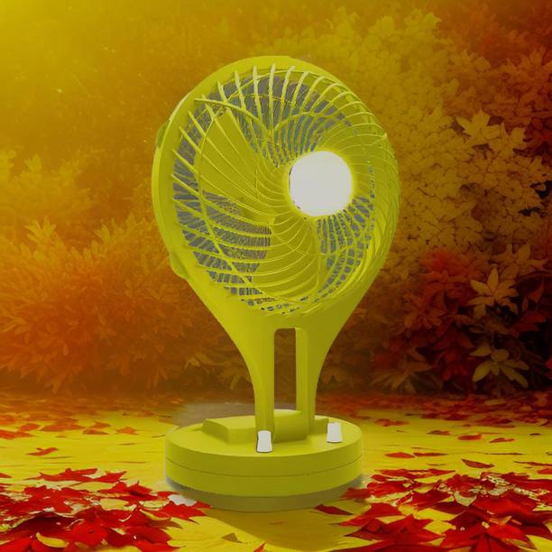 GUGGU Mini Ac Cooler Rechargeable Wave Fan Portable (USB Fan) With LED Light_USA368 Trendy Rechargeable Fan Light Weight Mini Fan_AA368 USB Fan
