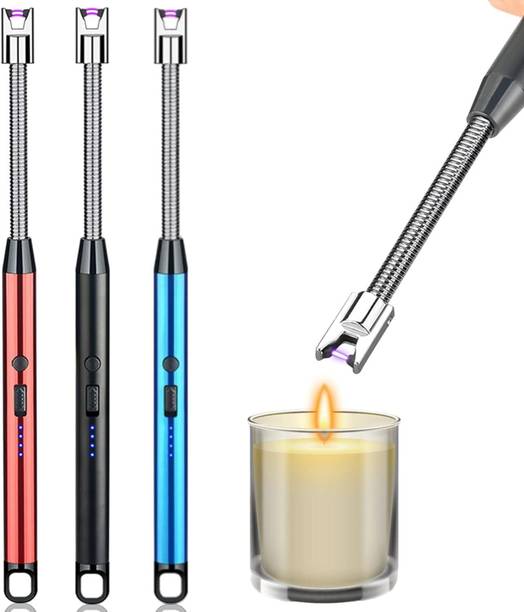 shitlatraders Rechargeable Gas Lighter For Kitchen Stove,Candle, 360deg Flame Adjustable P92 USB Rechargeable Electric Lighter for Kitchen, Pooja Room, Candles, BBQ P92 USB Hub