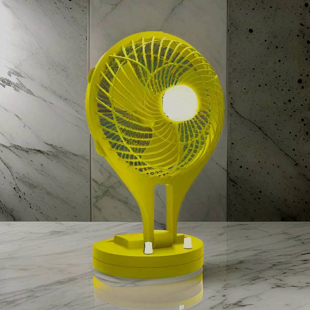 YAROH Mini Ac Cooler Rechargeable Wave Fan Portable (USB Fan) With LED Light_VNQ80 Trendy Rechargeable Fan Light Weight Mini Fan_GJ80 USB Fan