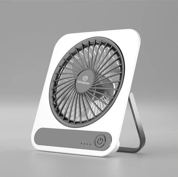 GOURAV F1 Portable Small Desk Fan | Compact & Powerful Airflow F1 Small Desk Fan USB Fan, USB Air Cooler