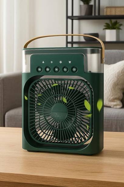 Radhe Air Conditioners Small AC Quiet Personal Air Cooler Powered Mini AIR_183 Neck Fan Bladeless Usb Cooler 119 USB Air Cooler