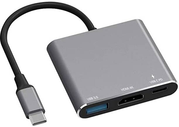 VOOCME Compatible for MacBook Pro M1/16-20 Air M1/18-20 Ipad pro USB C Multiport Aut USB V Adapter with 4K HDMI Outp3.0 Port & USB-C USB Hub