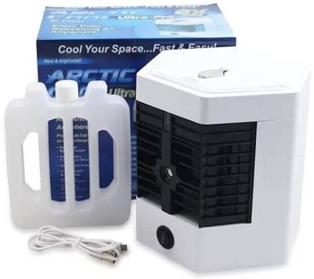 KRUTHU Portable Air Conditioner Fan, USB Personal Cooler, Mini Humidifier Fan, 3 Timer 3 Wind Speeds, Spray Modes for Office, Home -04 USB Air Cooler