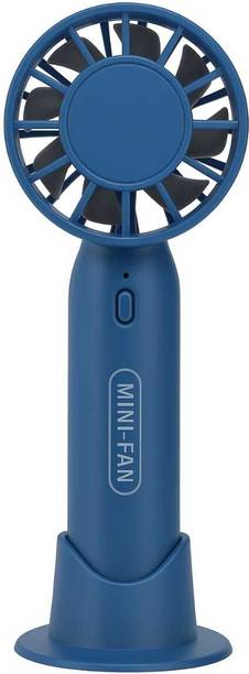 V M Rechargeable Powerful Mini Fan with Mobile Stand T10 Rechargeable Fan
