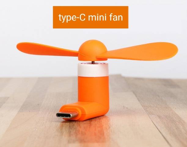JANGI Type-C Personal USB Mini Fan 164 for Android Cell Phones USB mini fan Type-C portable mini fan 164 usb OTG adaptor gadget for all mobiles USB Fan