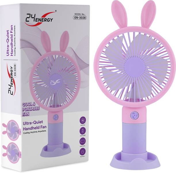 24 ENERGY High-Speed Handheld USB Fan for Outdoor Adventures - Purple High-Speed Handheld USB Fan for Outdoor Adventures - Purple USB Fan