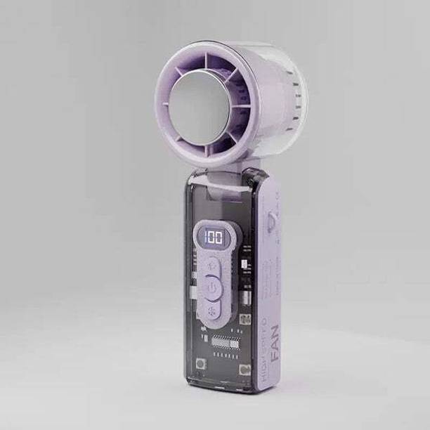 G-DRONIQ Portable Mini Fan-LED Light & Ice Cooling Plate 3600 mAh USB Rechargeable Battery USB Fan