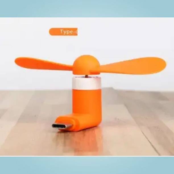 NHOUSE MFN3 Mini USB Type-C Fan – Handy Travel Fan for Smartphones, Plug and Play Design USB Fan