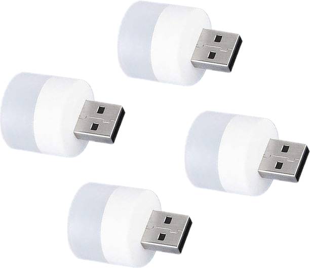 WRADER USB LED Lights for Dark and Night Light Compatible with USB Chargers Laptops Powerbanks and Other USB Devices 4 Pieces Led Light