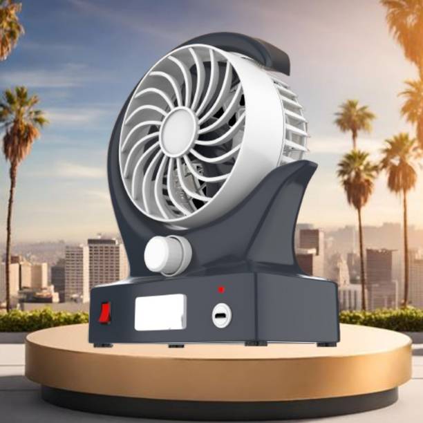 YAROH Wind Fan E215 WIND FAN:7 Speed,LED Light,USB Rechargeable,very silent|Stay Chill Anywhere Rechargeable Fan