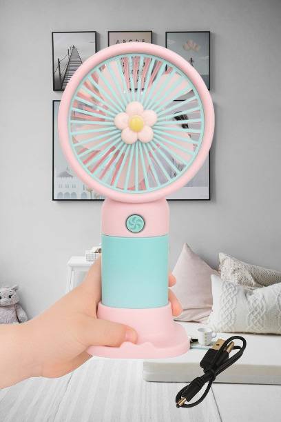 Wonderwhimzy Mini Portable Fan Rechargeable USB Handheld Fan Mini Portable Fan Rechargeable FANCYMINIFAN USB फैन