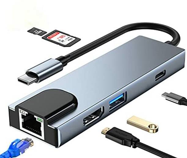 Etzin 4K 6 in 1 LAN 6-in-1 USB C to HDMI Adapter EPL-787TC BYL-2017 USB Hub