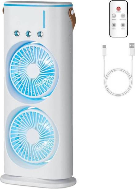 DAKSHWAYR Double Ended Spray Fan Desk Fan with Mist SPSP-60 Double Ended Fan SPSP-60 USB Fan